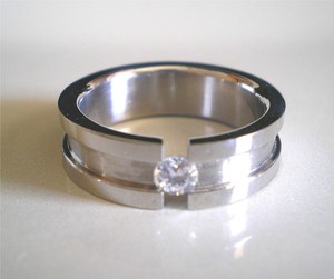 ... -Solid-Diamond-Wedding-Engagement-Ring-Mens-Womens-Size-5-5-8-5-9