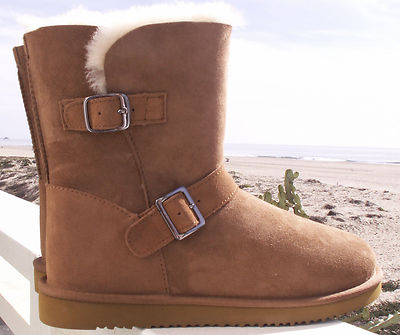 Pre-owned Martini Original  Australian Sheepskin Cozy Boot Ladies Size 8 In Tan