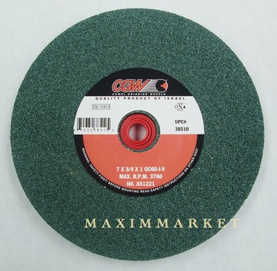 Bench Grinding Wheel 7x3/4x1 Green Silicon Carbide