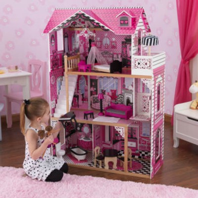 kidkraftameliabigpinkfashionwoodendollhouse¹¥ÂÔÆ¯Á÷µÄͼƬ