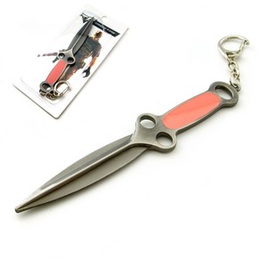 Cross Game Fire Hangings cross pendant Miniature Metal  Knife  Keychain model Sword  knife
