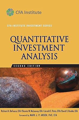 Quantitative Investment Analysis 2nd Edition