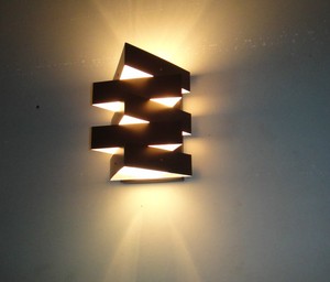 Modern Black Abstract Triangle Hard Wired Wall Sconce Light Fixture eBay