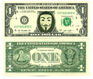 Image result for guy fawkes dollar signs