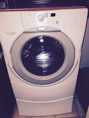 WHIRLPOOL DUET WHITE ELECTRIC DRYER WITH PEDASTAL ...