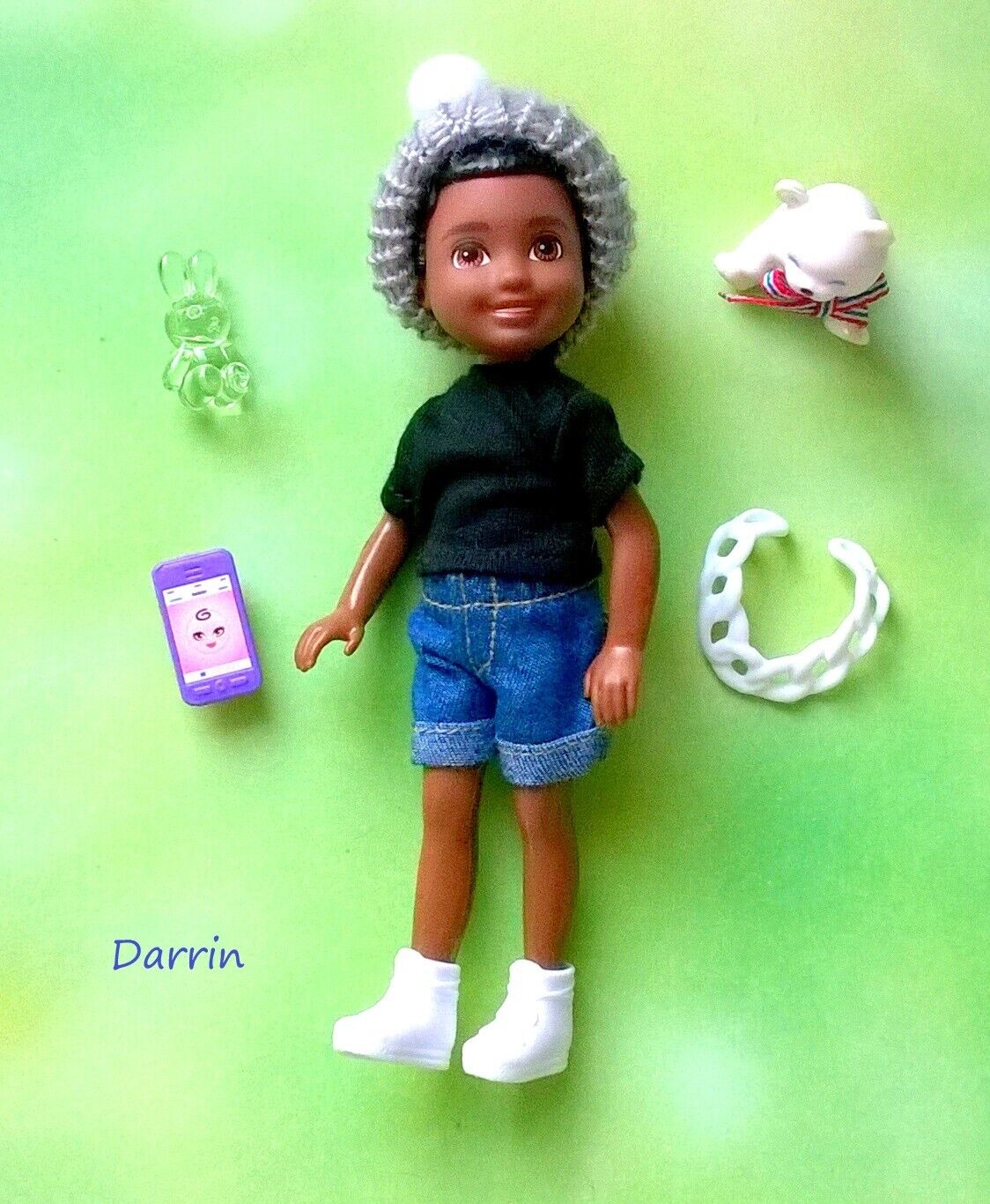 ?Barbie Chelsea Boy  Darrin Doll redressed, plus  accessories#C?