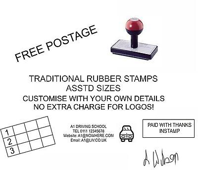 RUBBER STAMP CUSTOM MADE/ PERSONALISED NAME/ADDRESS/SIGNATURE/ACCOUNTS etc