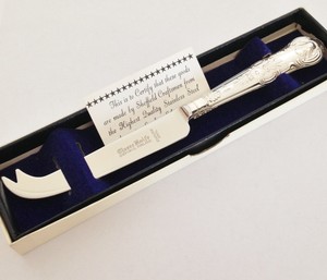 Silver uk 1973 Harrison knife  cheese Handle   Bros Sheffield Knife silver Sterling Cheese
