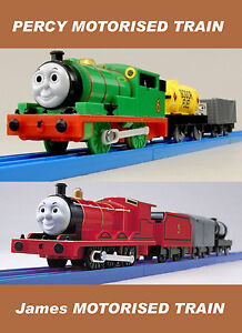 2pcs Tomy Trackmaster Thomas and Friends Motorised Engine Train Percy Amp James | eBay