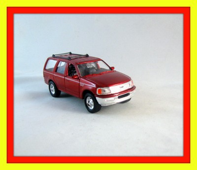 1998 FORD EXPEDITION METALLIC RED ,WELLY 1/32 DIECAST CAR COLLECTOR'S MODEL,NEW