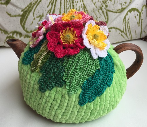 NEW  Handmade Tea Cozy Cosmos Flowers ...