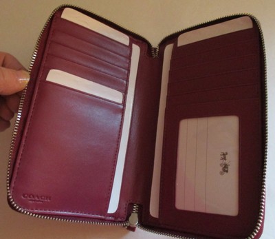 coach wallets cyclamen