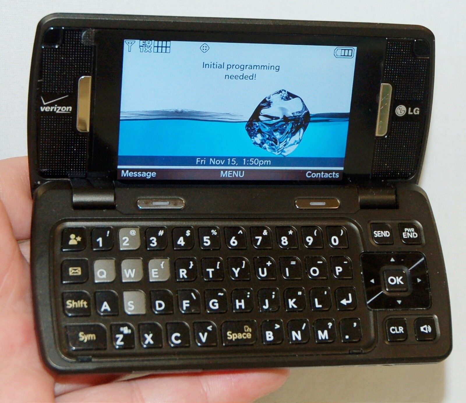 LG Verizon enV Touch Cell Phone Qwerty Keys Flip Bluetooth WiFi LG-VX11000 -C