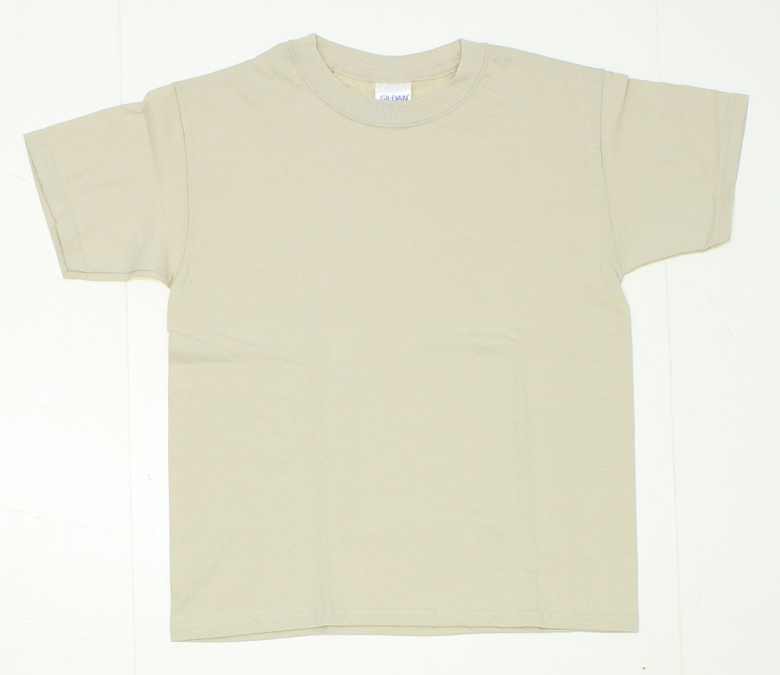 nEW Gildan Ultra Cotton Youth Short Sleeve T-Shirt Tee Sand nEW Gildan Ultra Cotton Youth Short Sleeve T-Shirt Tee Sand