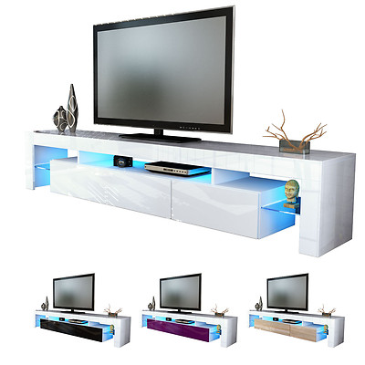 NEW White High Gloss TV Stand Media ...