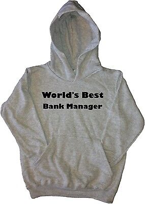 World's Best Bank Manager Kids Hoodie (Best Bank For Kids)