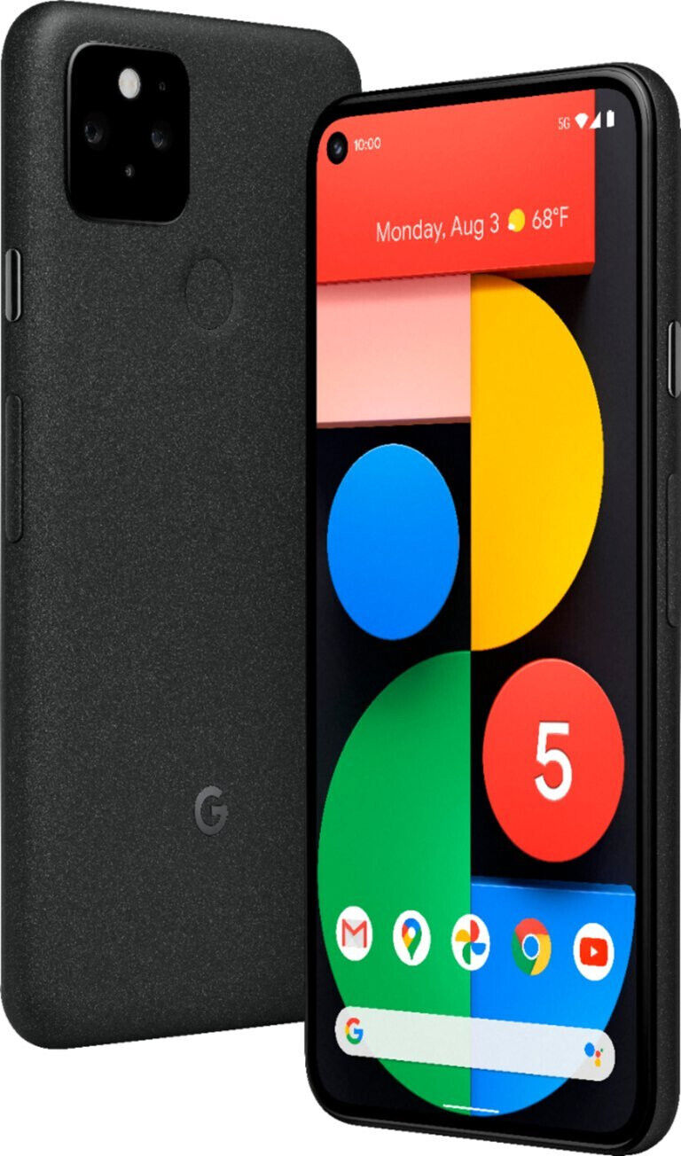 Google Pixel 5 - 5G 128GB Just Black - Verizon GD1YQ Smartphone