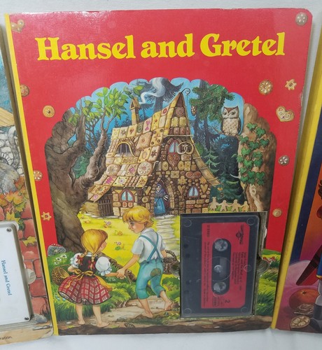 Vintage Children's Storybooks Hansel Gretel Peter Wolf  Cassette Tape