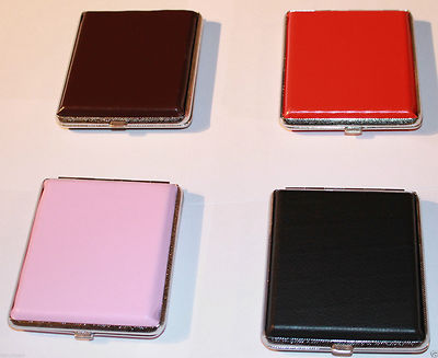Faux Leather Cigarette Case Box Cigarettes 4 Colors christmas Birthday gift