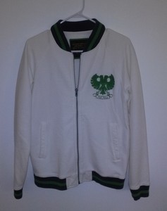 Men's Old Navy Zip Up Athletic Jacket Size M White Green Navy | eBay