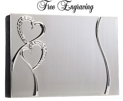 Personalized Free Silver Wedding Engraved Photo Album ...
