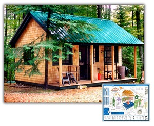  Option A DIY PLANS 16x20 Tiny House, Shed, Workshop, Guest House