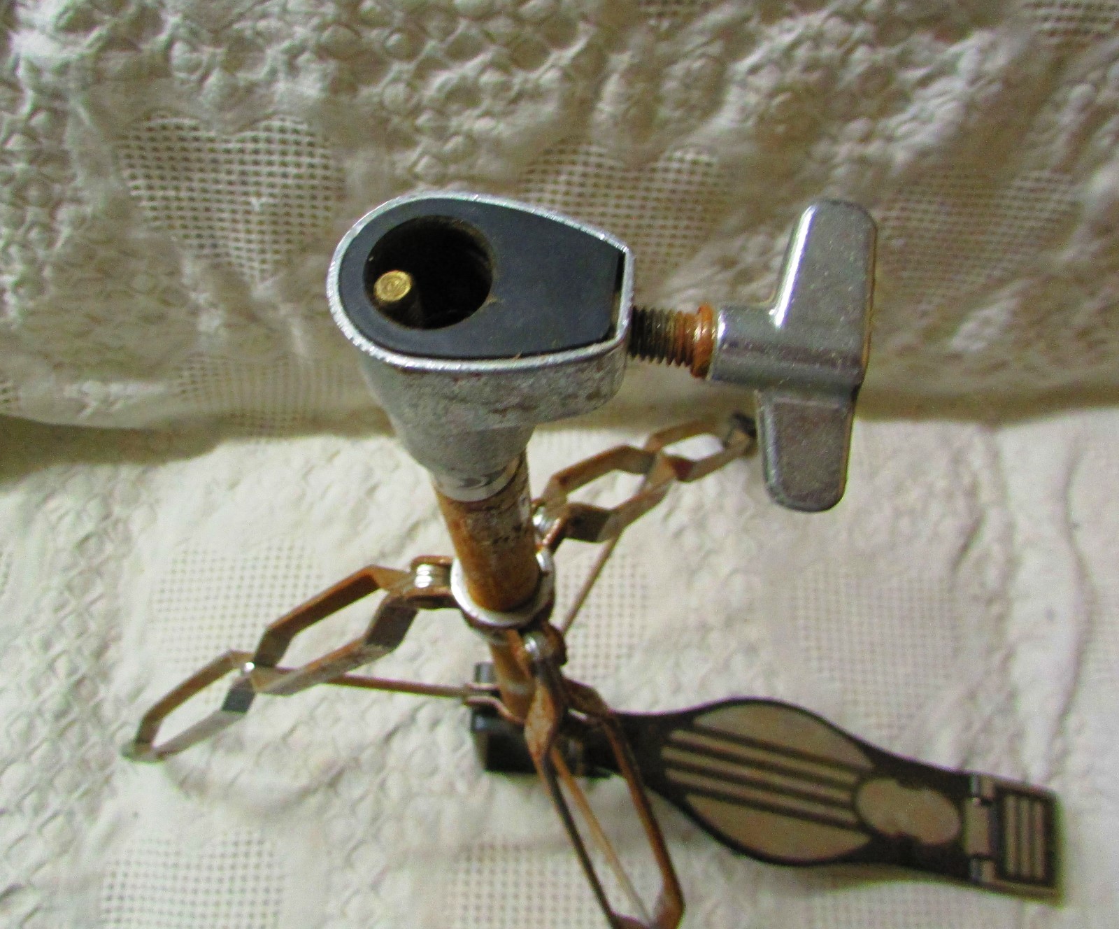 Vintage Drum Stand With Foot Pedal By Percussion Plus