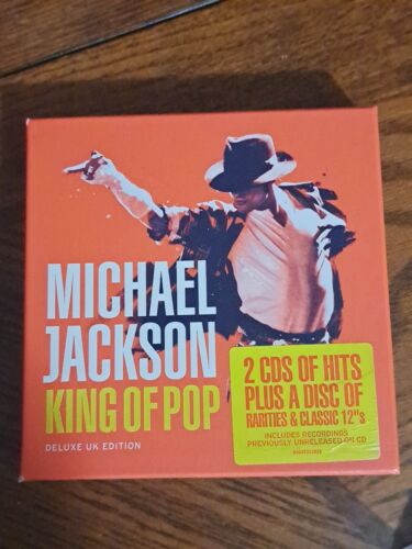 Michael Jackson King Of Pop UK Deluxe Edition 3 CD Epic 2008 48 Tracks Free Ship