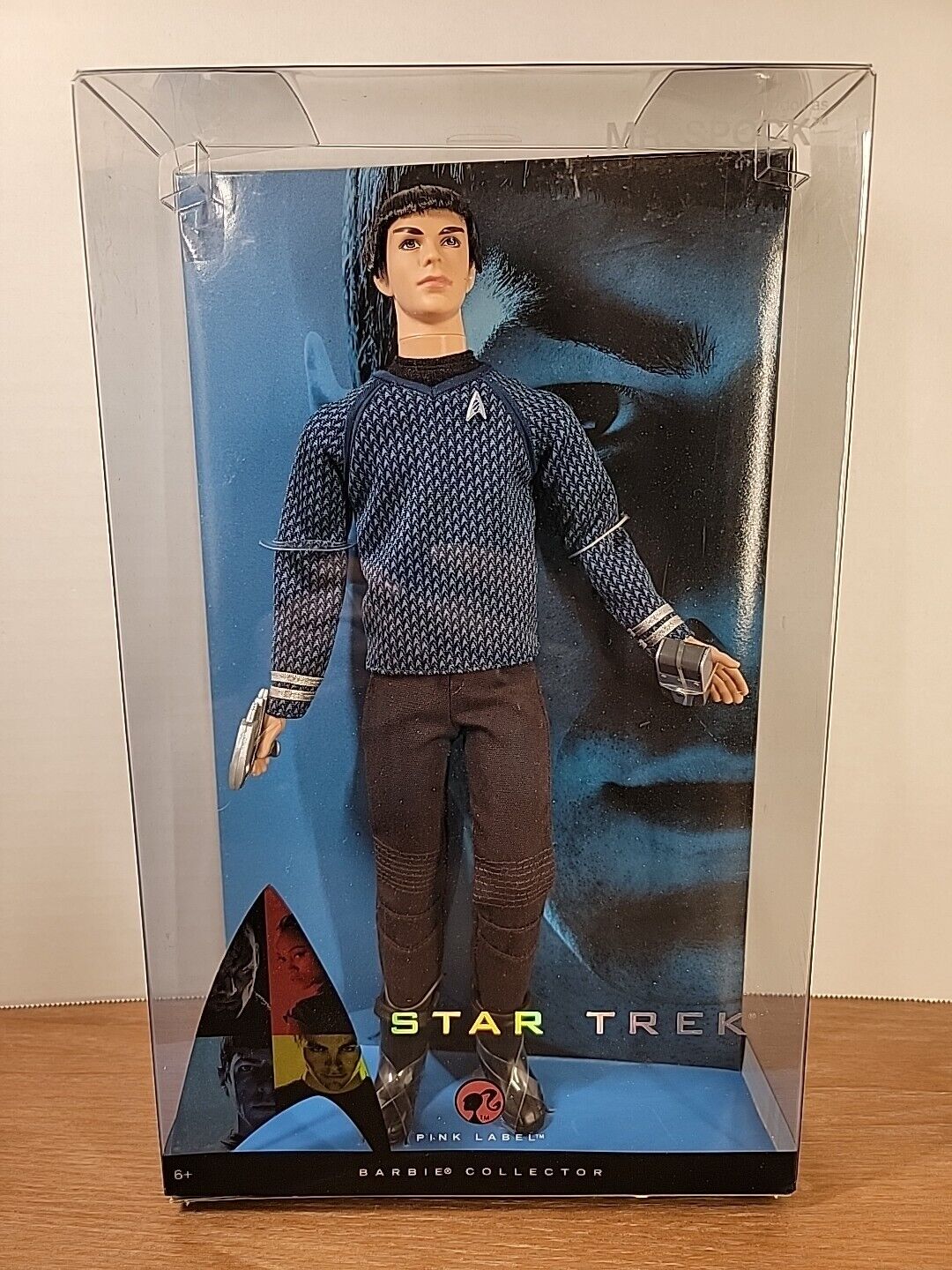 Mr. Spock Star Trek Pink Label Barbie Collector Ken Doll 2008 Mattel. New
