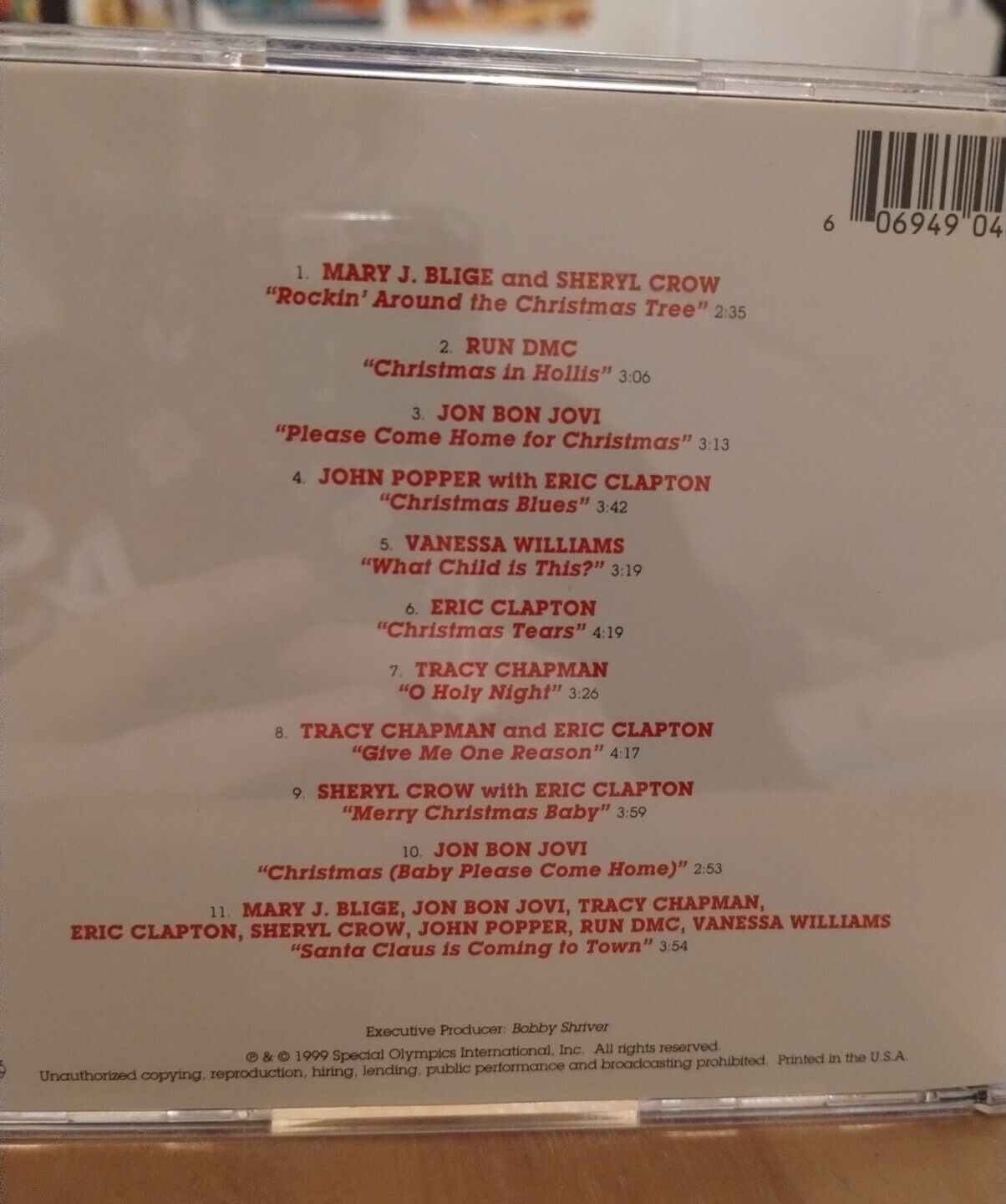 A Very Special Christmas  Live From Washington, D.C. CD Eric Clapton Bon Jovi 