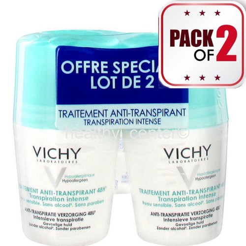 VICHY 48h Anti-Perspirant anti-transpirant Deodorant Roll On 2x50ml