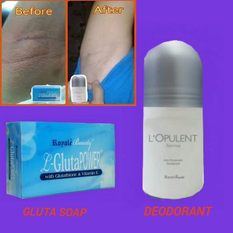 ROYALE BEAUTY L'OPULENT DEODORANT & GLUTA SOAP COMBO