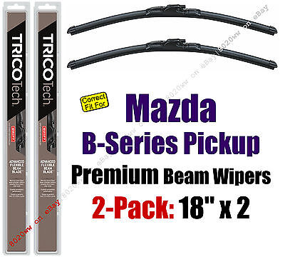 Wipers 2pk Premium Wiper Beam Blades fit 1988-2010 Mazda B Series Pickup 19180x2