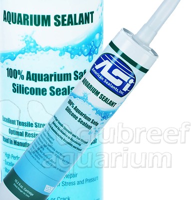 Silicone Aquarium/Terrarium/Tank Safe Sealant Repair Adhesive Black/Clear ...