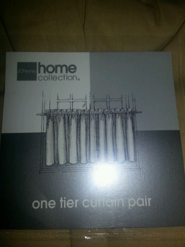 Curtains Ideas curtains jcpenney home collection : Sets= 4 tier curtains.. JCPenney Home Collection Beige Cafe Curtains
