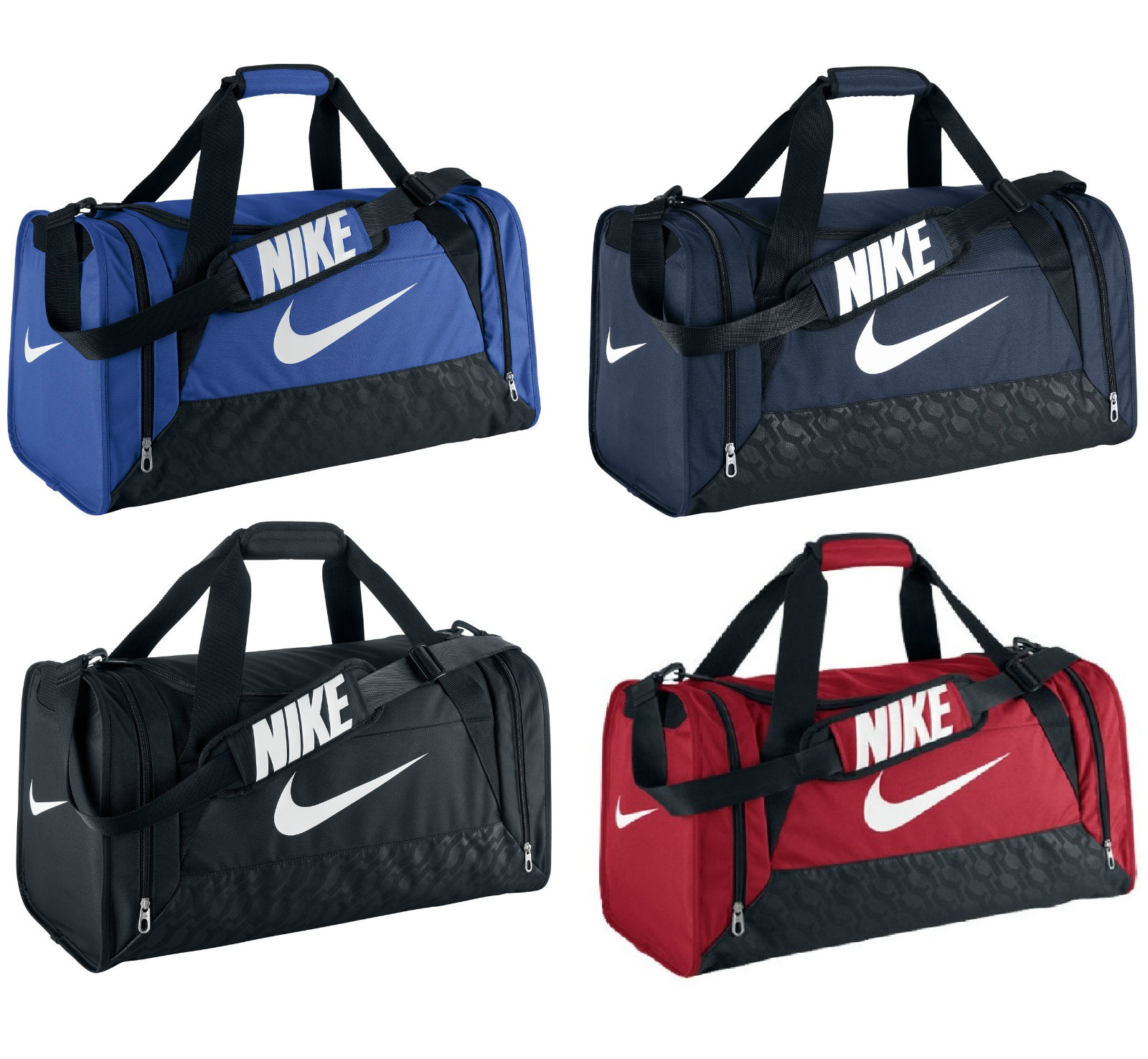 Nike Brasilia 6 Duffle Bag Team Training Sports Holdall Gym Travel Kit