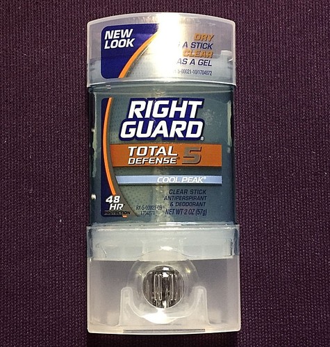 Right Guard COOL PEAK Total Defense 5 CLEAR STICK Antiperspirant Deodorant