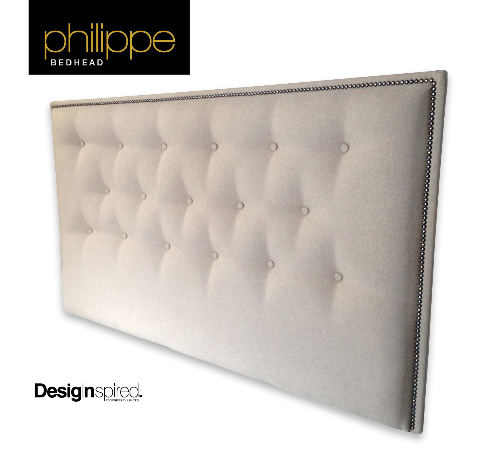 PHILIPPE Upholstered Bedhead / Headboard for King Size Ensemble