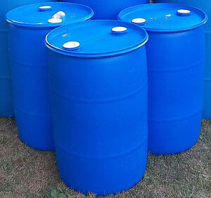 drum plastic grade gallon barrel 55 water drums 44 storage 205 barrels litres rain drinking closed dioctyl adipate litre history