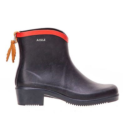 Pre-owned Aigle Miss Juliette Short Marine Womens Boots