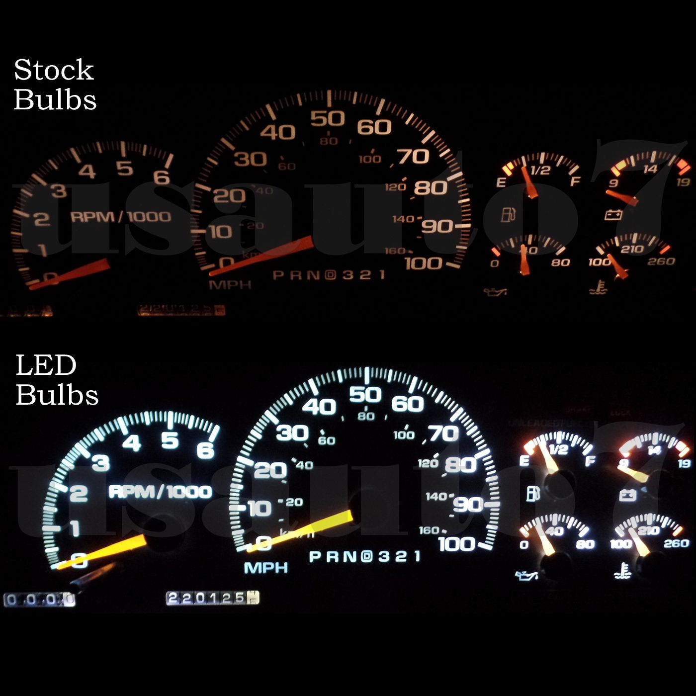 9598 Chevy C1500 K1500 Truck Dash Cluster Gauge White LED LIGHTS KIT eBay