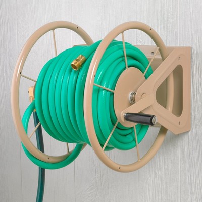 Garden Hose Reel Wall Mount Holder Storage ...