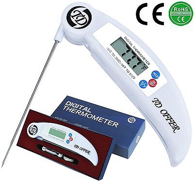 BBQ Meat Thermometer Instant Read,Best Digital Thermometer with Probe for (Best Meat For Bbq)