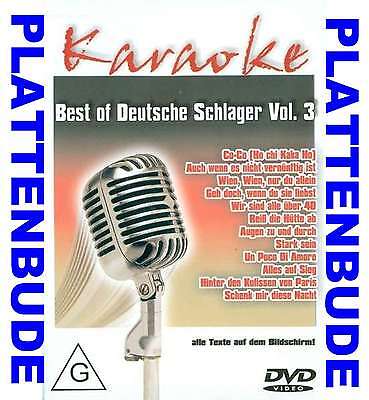 KARAOKE DVD: BEST OF DEUTSCHE SCHLAGER Vol.3 ua. Co Co * Augen zu und