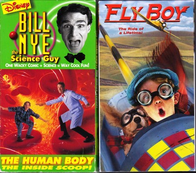 bill nye the science guy: human body [vhs] & fly boy [vhs] - 2