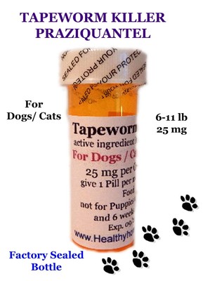 Tapeworm Killer Dewormer Praziquantel for Dogs / ...