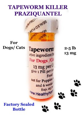 Tapeworm Killer Dewormer Praziquantel for Dogs / ...