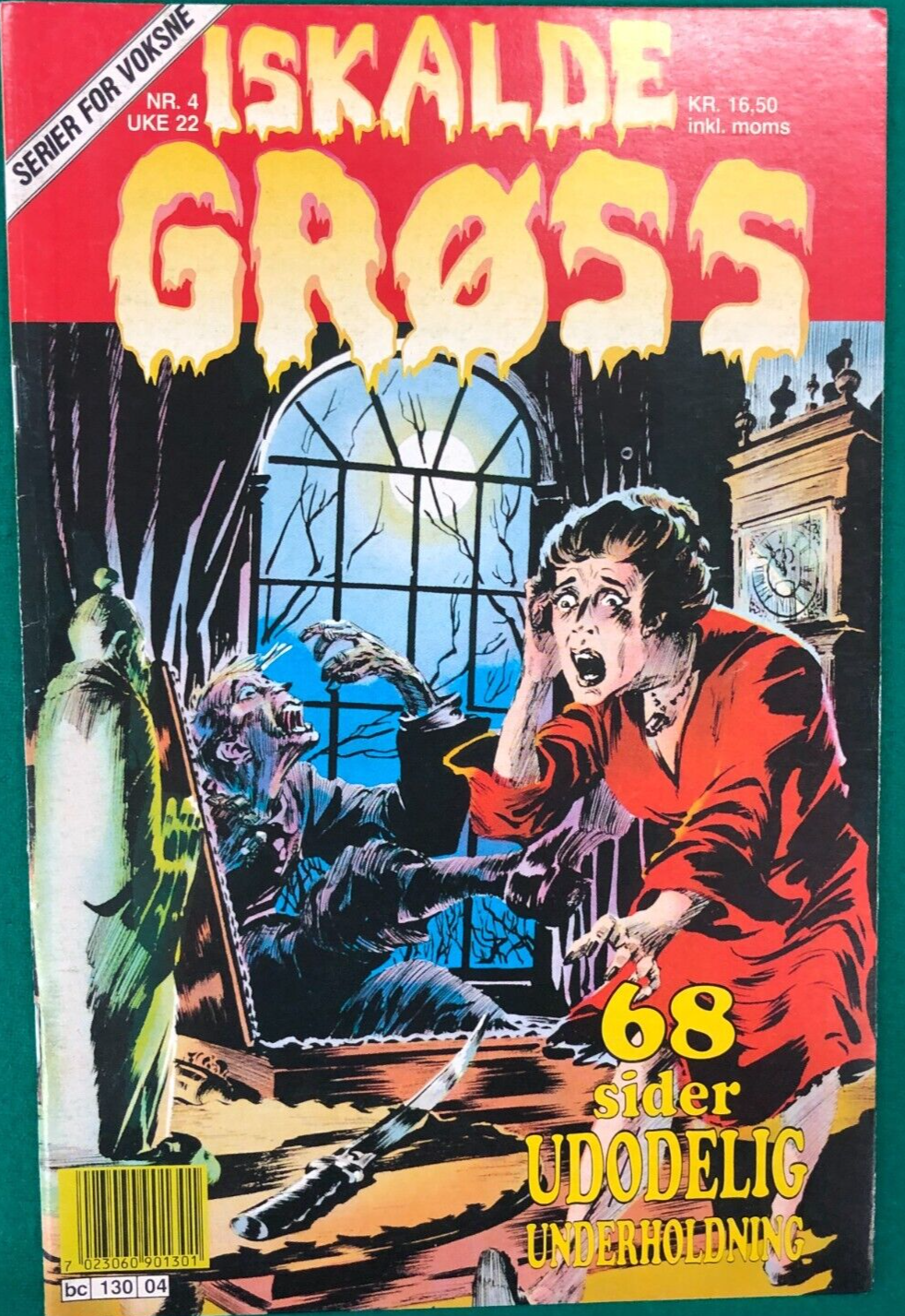 ISKALDE GROSS #4 (1991 series) Norwegian B&W classic EC horror comics FINE+