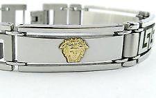 versace bracelet men silver