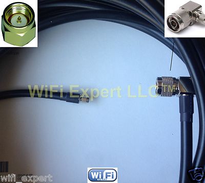 TIMES MICROWAVE® 10-100 Feet LMR400 RF Jumper Coax Cable SMA Male to N Male Angl. Buy it now for 32.99